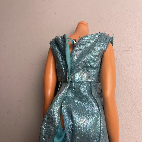 Vintage Barbie Dress #1469 Blue Royalty 1970 Fashion Clothes Superstar Era - Picture 3 of 16